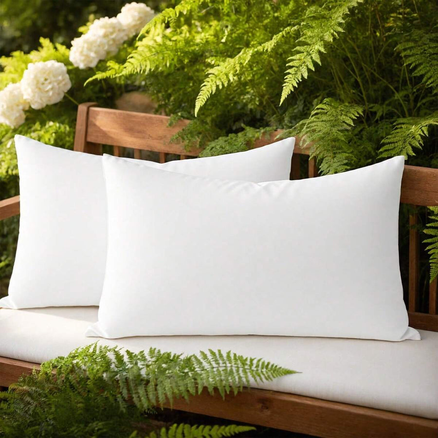 2-Piece White Pillow Core, Lightweight Down Instead Of Polyester Pillow, Sofa Cushion, Bed Pillow (2pc)